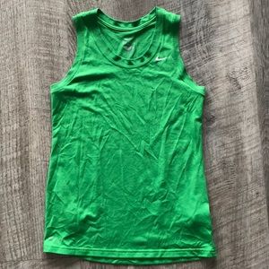 Green Nike dry fit tank top